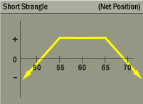 Short Strangle Strategy Net Position Graph