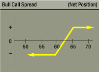 Bull Call Spread Strategy Net Position Graph