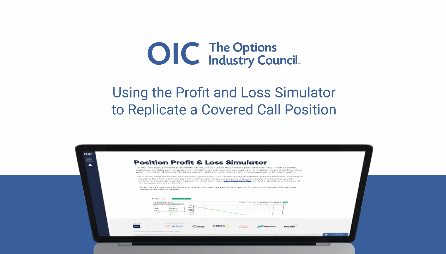 Using the Profit and Loss Simulator to Replicate a Covered Call Position