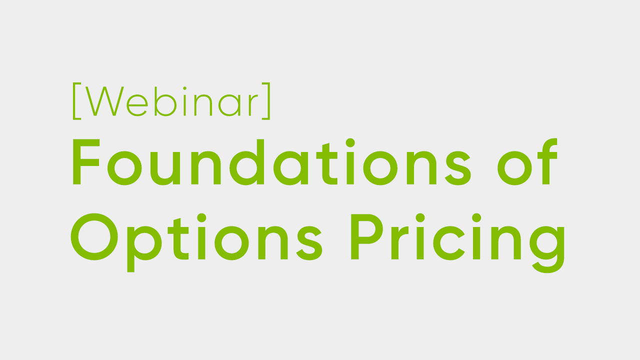 The Foundations of Options Pricing 