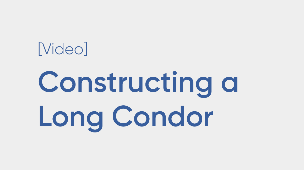 Constructing a Long Condor Using Four Strikes