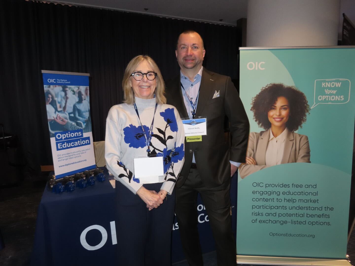 Ed Modla and Roma Colwell and GAME Forum at OIC Booth Ed Modla and Roma Colwell and GAME Forum at OIC Booth